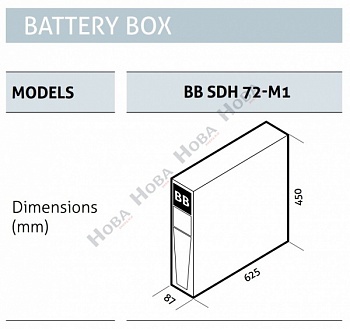 Riello Battery cabinet BB SEP 72-B1